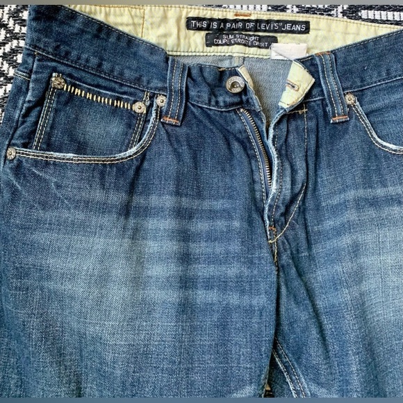 🔥HOST PICK🔥 Levi Strauss Denim slim straight Sz32”w /30 - Picture 4 of 9